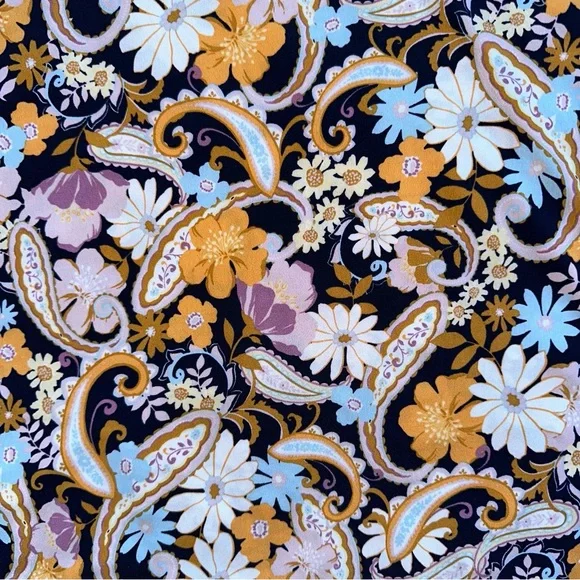 Kaileigh Floral Maxi Skirt XS Soft and Stretchy Casual Skirt - Picture 4 of 6